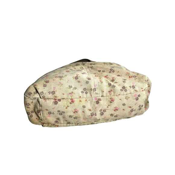 Floral Canvas Shoulder Tote Bag - Picture 9 of 14